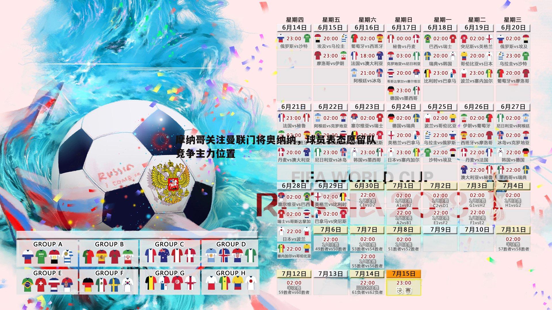 摩纳哥关注曼联门将奥纳纳,球员表态愿留队竞争主力位置